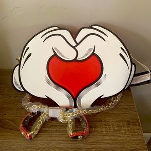 Loungefly Mickey Mouse Heart Hands Crossbody Purse